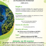 El OEFA convoca aI I Curso de Extensión Universitaria en Fiscalización Ambiental OEFA 2015