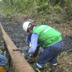 El OEFA supervisa acciones de Pluspetrol ante el derrame de petróleo ocurrido en el Oleoducto Corrientes – Saramuro en Loreto