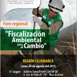 El OEFA realizará foro regional para difundir acciones de fiscalización ambiental en Cajamarca
