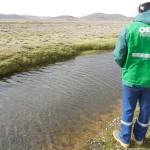 El OEFA supervisa acciones de la empresa Transtani E.I.R.L. ante el derrame de emulsión asfáltica en la provincia de Caylloma en Arequipa
