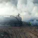 El OEFA supervisa incendio en el botadero Alto Intiorko en Tacna