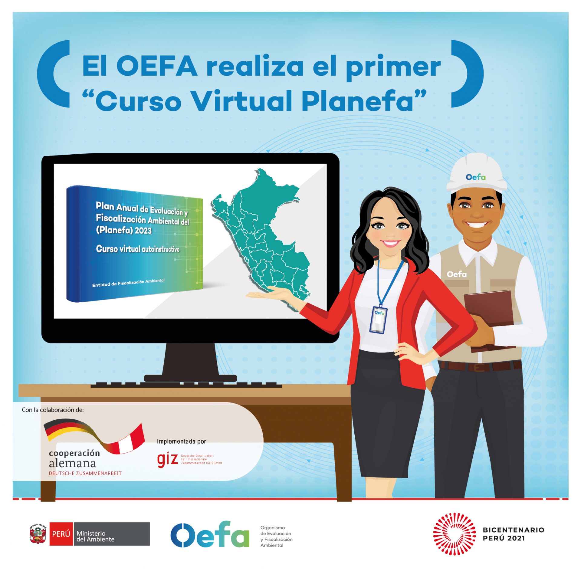 El OEFA realiza el primer “Curso Virtual Planefa” dirigido a las Entidades de Fiscalización Ambiental (EFA) del Perú